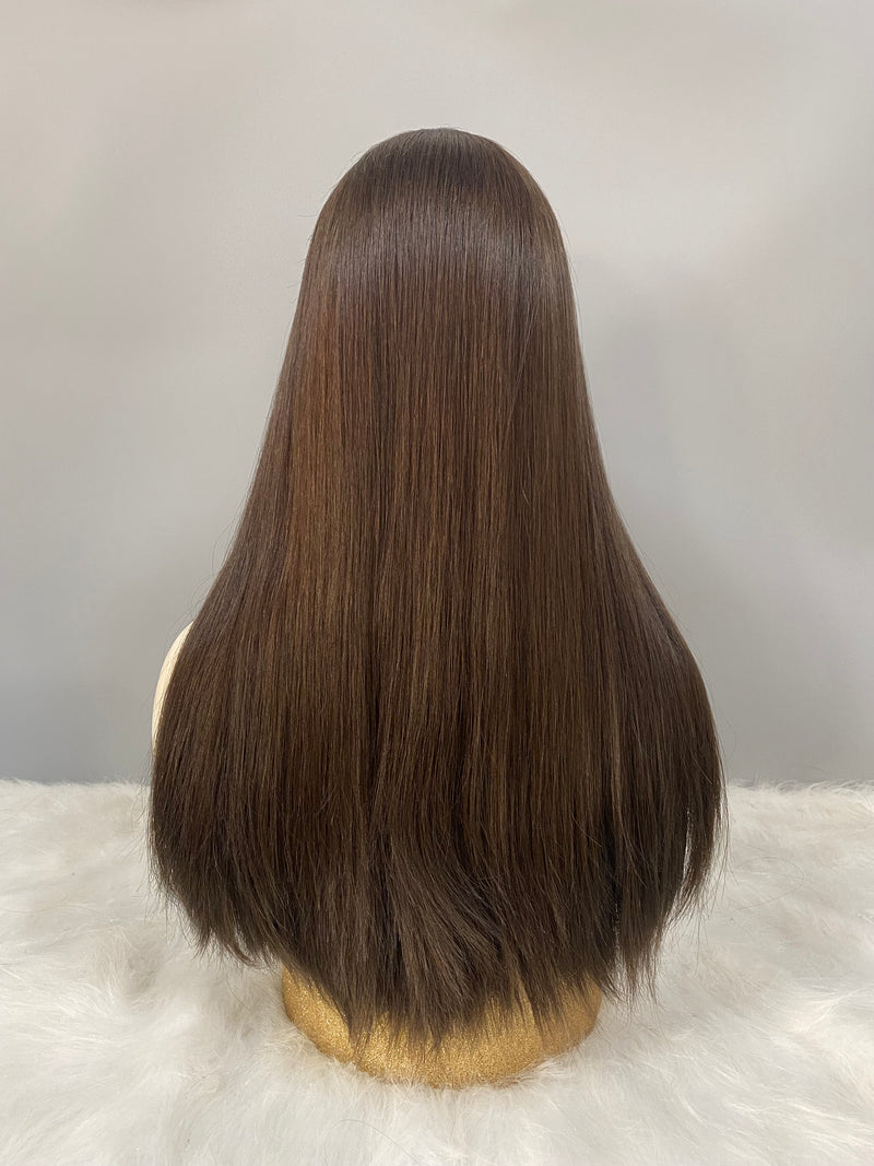 LACE TOP WIG NATURAL BRONW COLOR IN STOCK #2