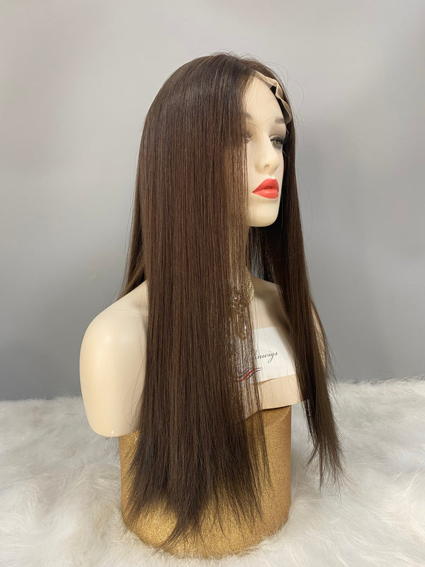 LACE TOP WIG NATURAL BRONW COLOR IN STOCK #2
