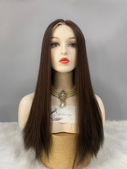 LACE TOP WIG NATURAL BRONW COLOR IN STOCK #2