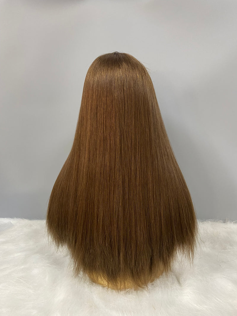 EUROPEAN HAIR WIG  NATURAL BLONDE LACE TOP WIG #6